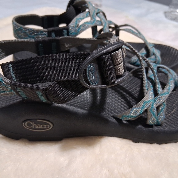 Chaco Black and Blue Outdoor Sandals - Picture 5 of 7